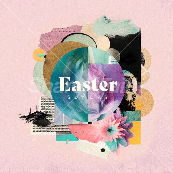 Easter Collage: Social Media Graphics