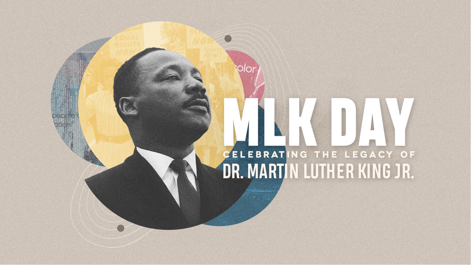 MLK Day: Title Graphics Tan Circles
