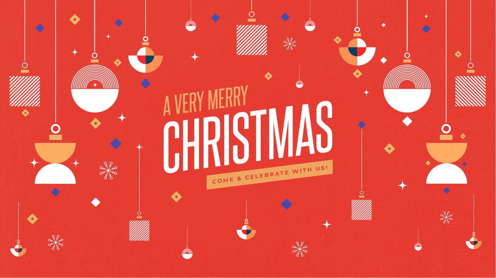 A Very Merry Christmas Title Graphics Set