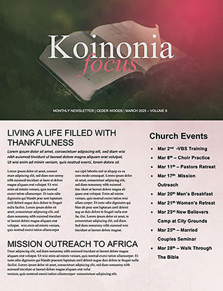 21 Days of Prayer and Fasting: Newsletter
