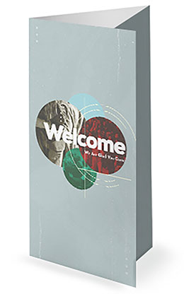 Circles Collection: Trifold Bulletin Cover