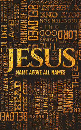 Jesus Name Above All Names: Bifold Bulletin Cover