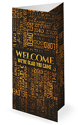 Jesus Name Above All Names: Trifold Bulletin Cover