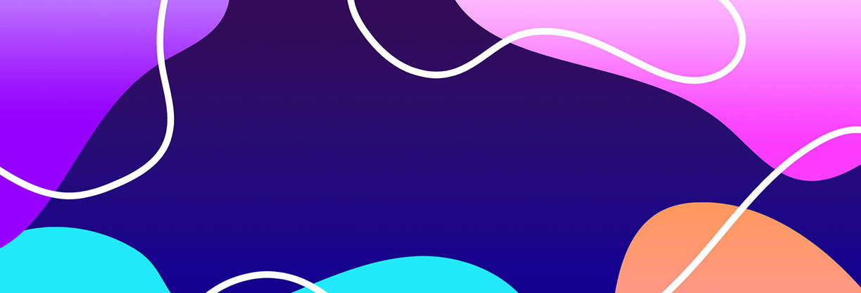 Neon Blob Collection: Web Banner