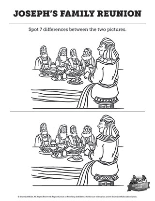 Genesis 42: Joseph's Family Reunion - Spot the Difference