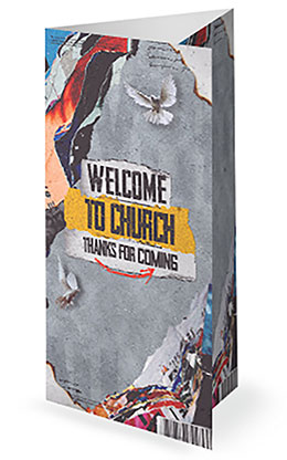 Christ Over All: Trifold Bulletin Cover