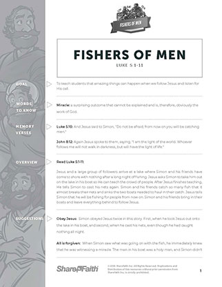 Fishers of Men: Curriculum
