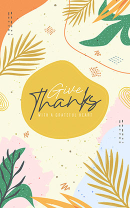 Give Thanks: Bifold Bulletin Cover