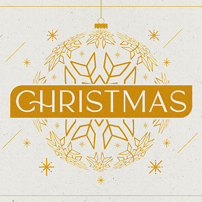 Golden Christmas: Social Media Graphics