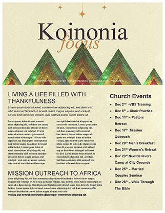 Christmas Time: Newsletter