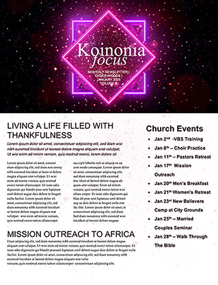Happy New Year: Newsletter