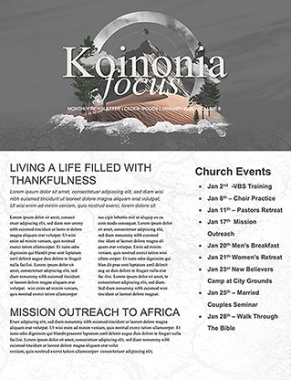 Into the Wilderness: Newsletter