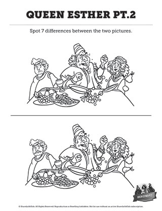Queen Esther Part 2: Spot the Difference