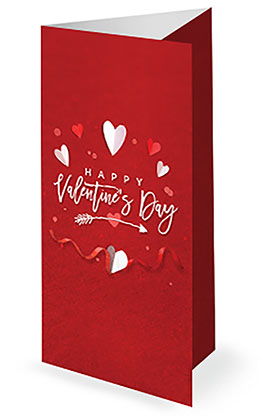 Happy Valentines Day: Trifold Bulletin Cover