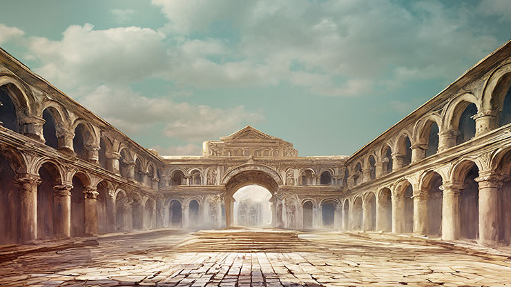 Easter Story: Roman Courtyard 1 - Motion