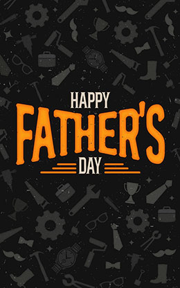 Happy Father's Day: Bifold Bulletin Cover