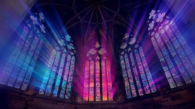 Cathedral Glass Collection: Still 14