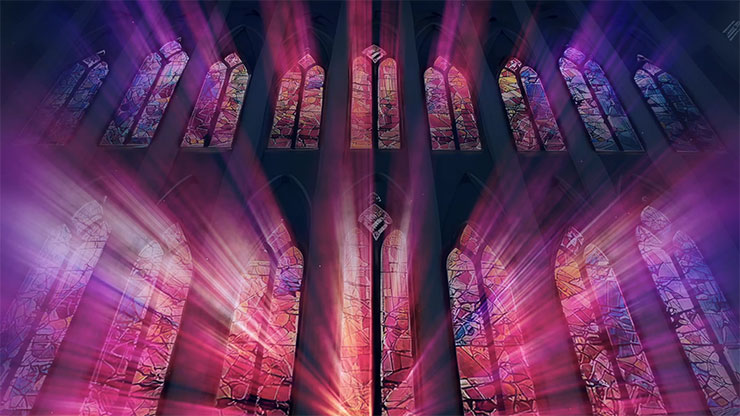 Cathedral Glass Collection: Motion 4