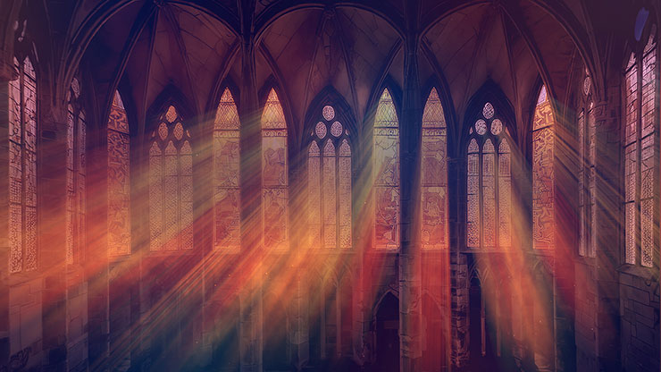Cathedral Glass Collection: Still 6
