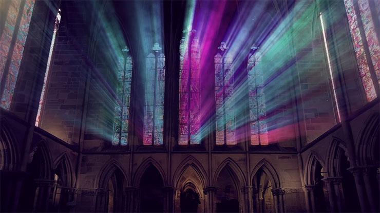 Cathedral Glass Collection: Motion 9