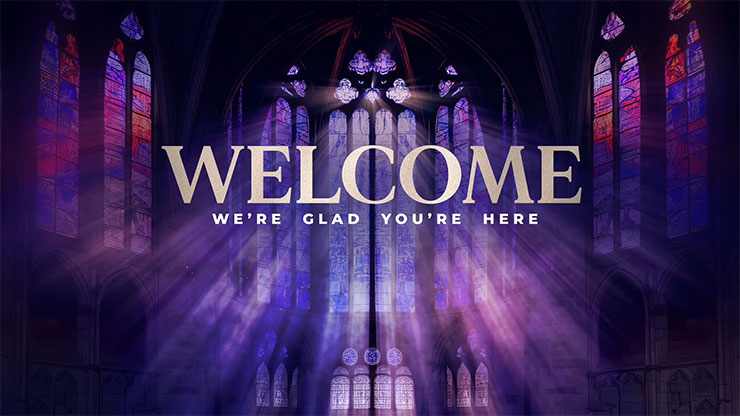 Cathedral Glass Collection: Motion Welcome