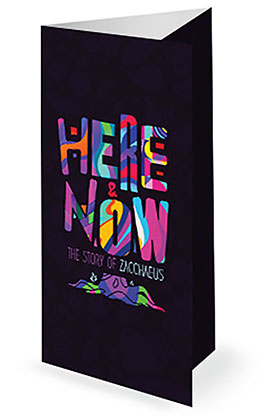 Here & Now: Trifold Bulletin Cover