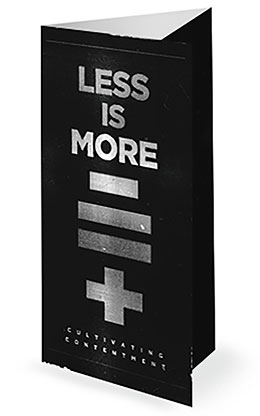 Less Is More: Trifold Bulletin Cover