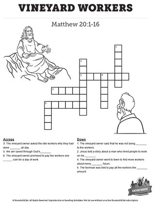 Vineyard Workers: Crossword