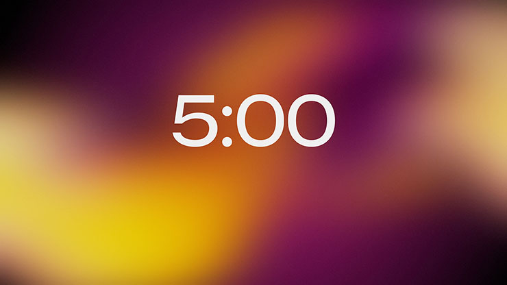 Gradient Light Collection: Gradient Light Minimal Countdown Motion