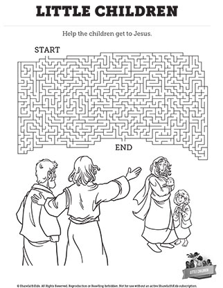 Matthew 19 - Little Children: Maze