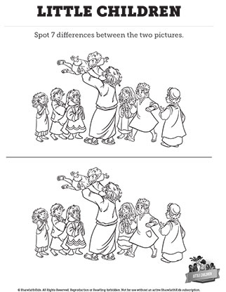 Matthew 19 - Little Children: Spot the Difference