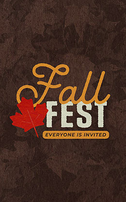 Fall Fest: Bifold Bulletin Cover