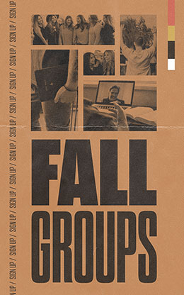 Fall Groups: Bifold Bulletin Cover
