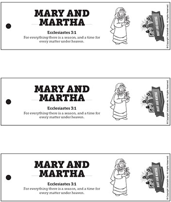 Mary and Martha: Bookmarks