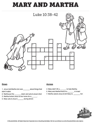 Mary and Martha: Crossword