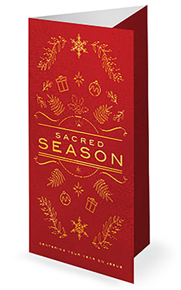 A Sacred Season: Trifold Bulletin Cover