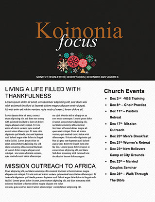 Merry Christmas & Happy New Year: Newsletter