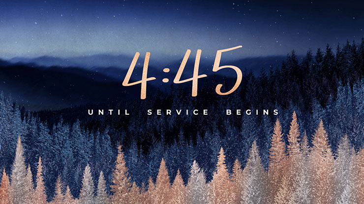 Sparkling Trees Collection: Sparkling Trees Countdown