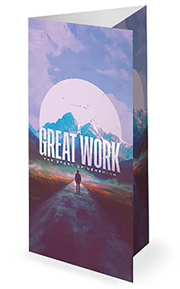 A Great Work: Trifold Bulletin Cover