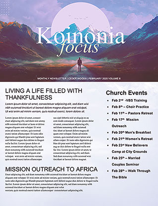 A Great Work: Newsletter