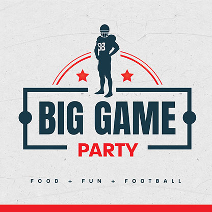 Big Game Party: Social Media Graphics