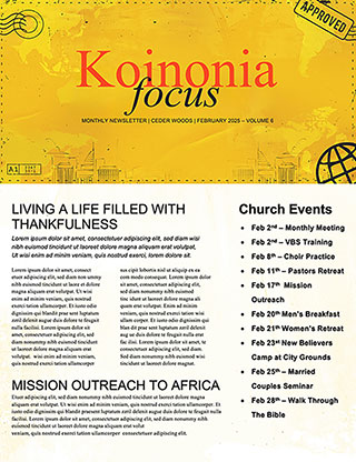 Kingdom Builders: Newsletter