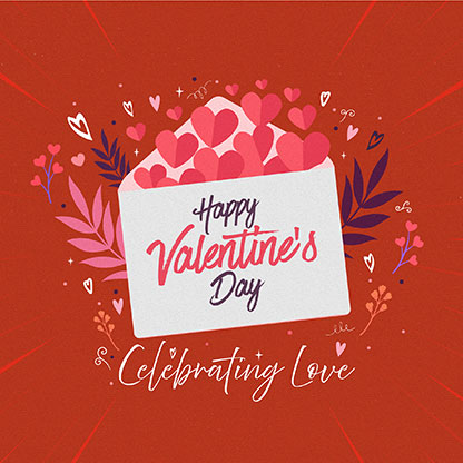 Happy Valentine's Day: Social Media Graphic