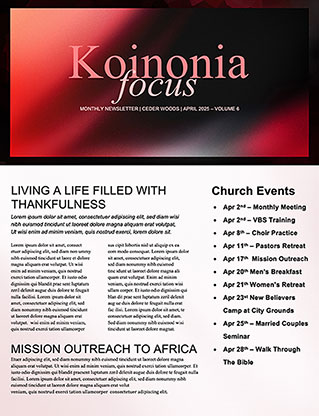 Good Friday: Newsletter
