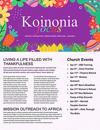 Easter Egg Hunt: Newsletter
