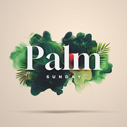 Palm Sunday Swirl: Social Media Graphic