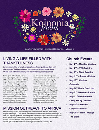 A Mother's Legacy: Newsletter