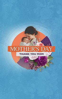 Happy Mother's Day: Bifold Bulletin Cover
