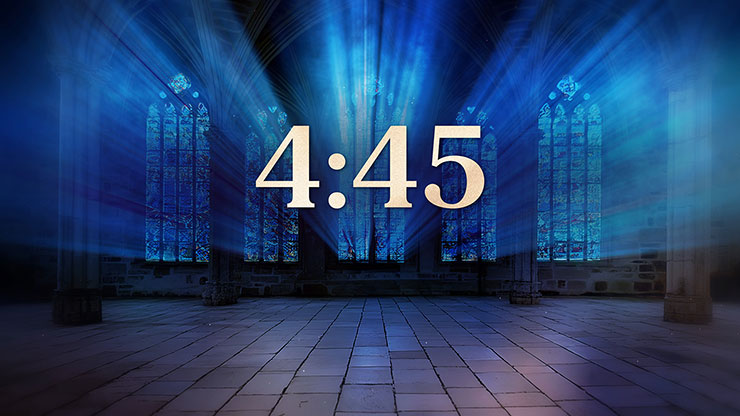 Stained Glass Scene Collection: Stained Glass Minimal Countdown