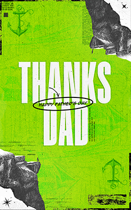 Happy Father's Day: Bifold Bulletin Cover